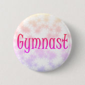 Gymnast-Button - Gymnastikschaltfläche für Mädchen Button (Vorderseite)