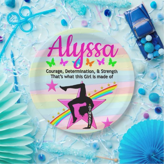 GYMNAST COURAY UND STÄRKE PAPPTELLER (Party)