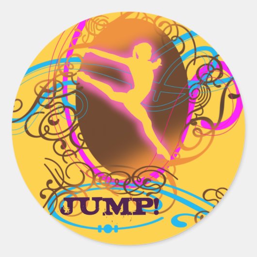 Gymnast Dancer Sticker (Vorderseite)