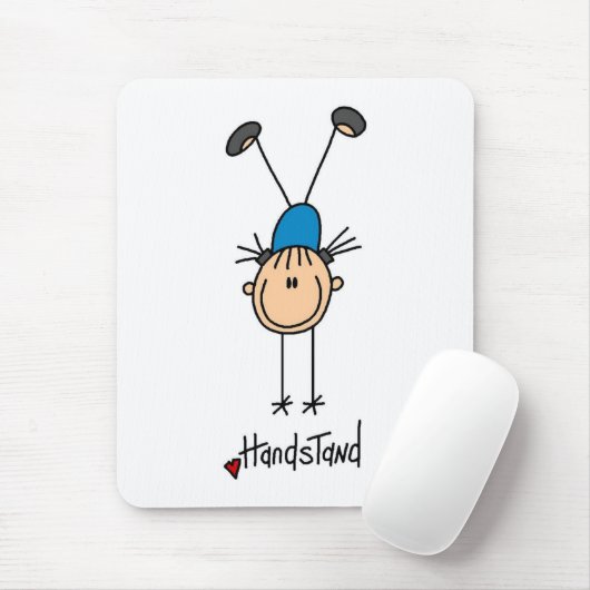 Gymnast, der Handstand tut Mousepad (Mit Mouse)