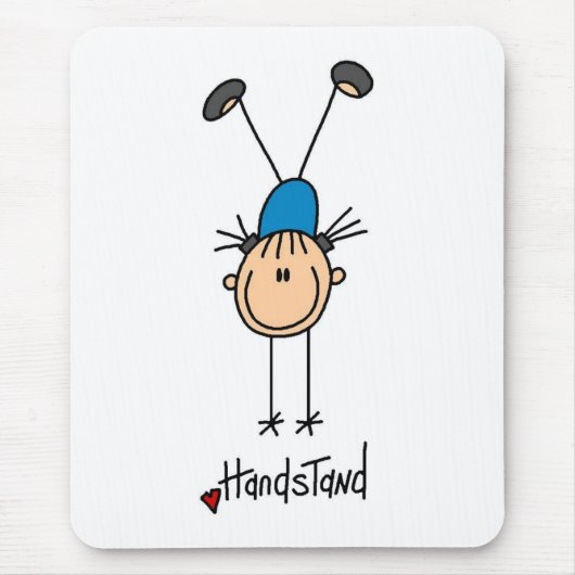 Gymnast, der Handstand tut Mousepad (Vorne)