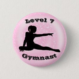 Gymnast der Stufe 7 - Gymnastikschaltfläche für Mä Button