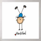 Gymnast Doing Handstände Poster (Vorne)