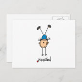 Gymnast Doing Handstände Postkarte (Vorne/Hinten)