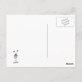 Gymnast Doing Handstände Postkarte (Rückseite)
