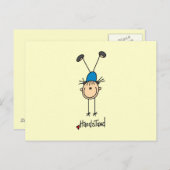 Gymnast Doing Handstände Postkarte (Vorne/Hinten)