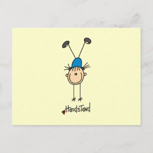 Gymnast Doing Handstände Postkarte