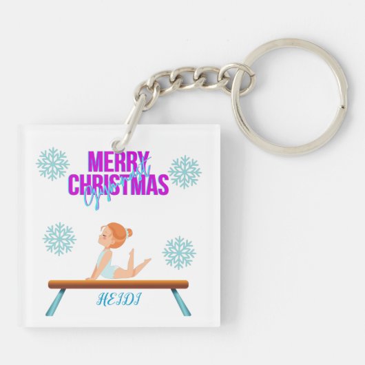 GYMNAST doppelseitiger Schlüsselanhänger personali (Rückseite)