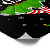 Gymnast Elf Christmas Family Girls Women Elf Squad Poster (Ecke)