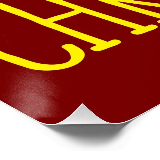 Gymnast Elf über Beam Gymnastik Weihnachten Poster (Ecke)