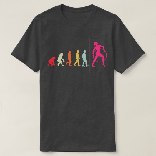 Gymnast Evolution Acrobat Gymnastik T-Shirt (Design vorne)