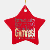 Gymnast Extraordinaire Keramik Keramik Ornament (Hinten)
