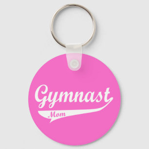 Gymnast-Familieswoosh-Frau Schlüsselanhänger