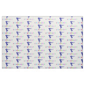 Gymnast Farbige Buchstaben Stoff (Fat Quarter (45,7 x 55,9 cm))
