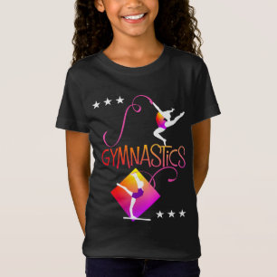 Gymnast Figures Niedlich Girls Gymnastik Grafik T-Shirt