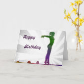 Gymnast-Geburtstags-Karte Karte (Gelbe Blume)