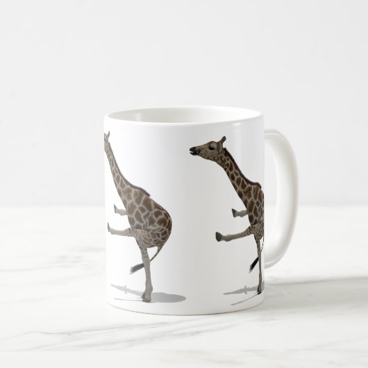 Gymnast Giraffe Kaffeetasse (VorderseiteRechts)