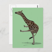 Gymnast Giraffe Postkarte (Vorne/Hinten)
