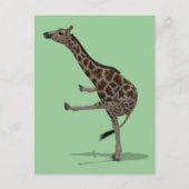 Gymnast Giraffe Postkarte (Vorderseite)