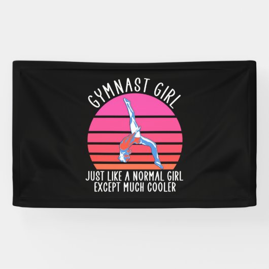 Gymnast Girl Banner (Horizontal)