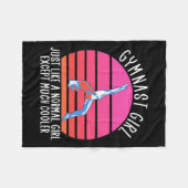 Gymnast Girl Fleecedecke (Vorderseite (Horizontal))