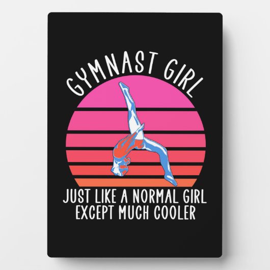 Gymnast Girl Fotoplatte (Vorderseite)