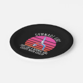 Gymnast Girl Pappteller (Schrägansicht)