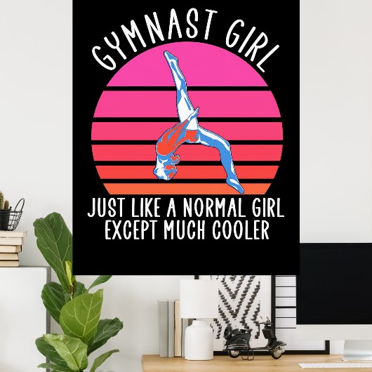 Gymnast Girl Poster (Heimbüro)