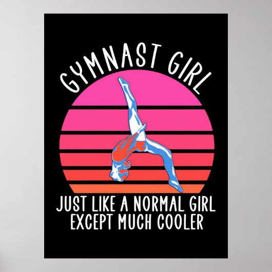 Gymnast Girl Poster (Vorne)