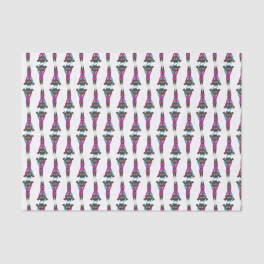 Gymnast Gymnastik Acrobatique Tance Erwägungsgrund Seidenpapier (Vorderseite)