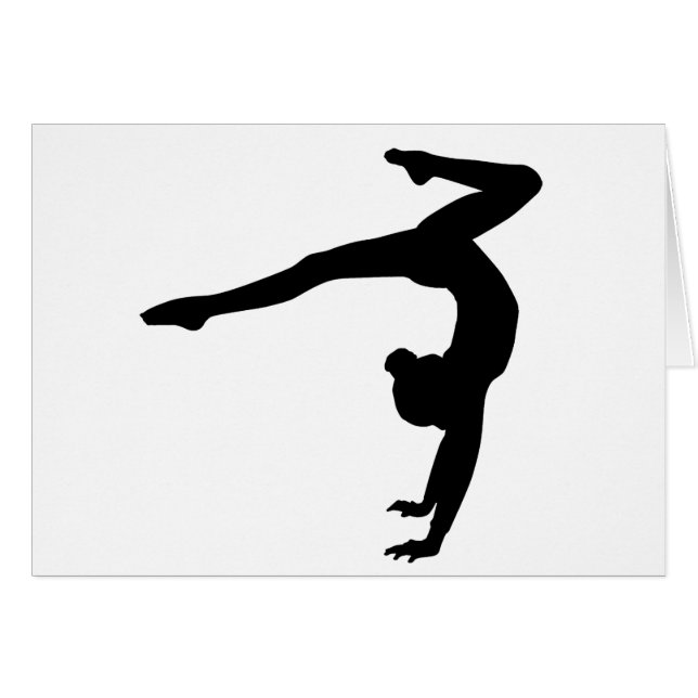 Gymnast-Hirschhandstand-Geschenke (Vorderseite (Horizontal))