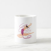 Gymnast Illustration Kaffeetasse (Mittel)