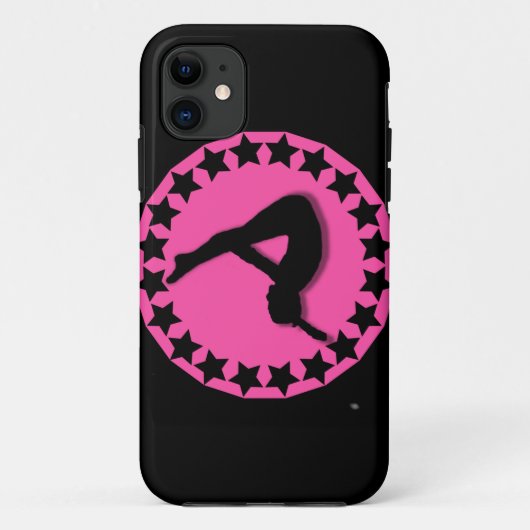 Gymnast im Rosa Case-Mate iPhone Hülle (Rückseite)