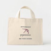 Gymnast in der Zone Tiny Tote Bag Mini Stoffbeutel (Vorne)