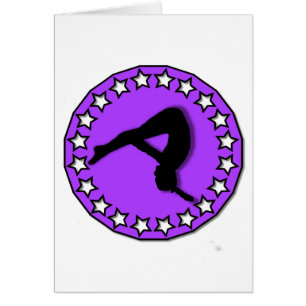 Gymnast in Lila