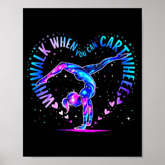 Gymnast Just A Girl Who Loves Gymnastics For Women Poster (Vorne)