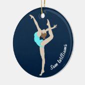 Gymnast Keramik Ornament (Links)