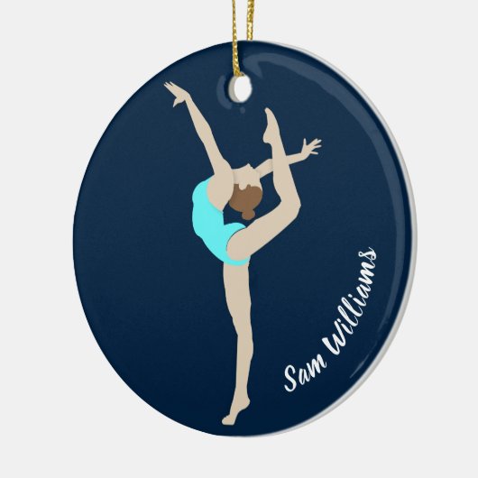 Gymnast Keramik Ornament (Links)