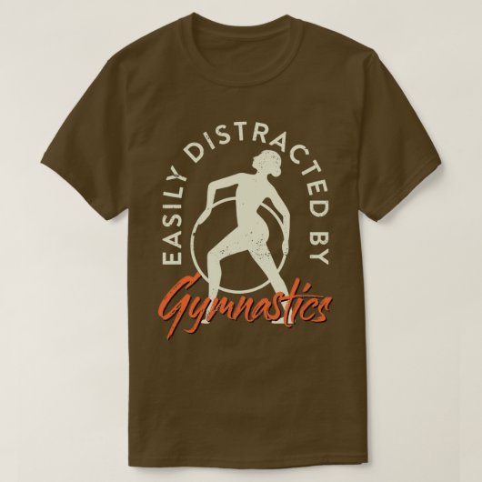 Gymnast leicht abgelenkt durch Gymnastik Frauen Ge T-Shirt (Design vorne)
