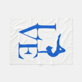 Gymnast-Liebe Fleecedecke (Vorderseite (Horizontal))