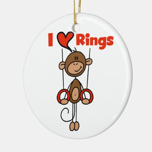 Gymnast Lieben Rings Keramikornament (Links)