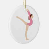 Gymnast-Mädchen Keramik Ornament (Rechts)