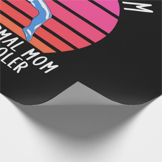 Gymnast-Mama Geschenkpapier (Ecke)