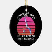 Gymnast-Mama Keramik Ornament (Rechts)