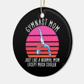 Gymnast-Mama Keramik Ornament (Links)