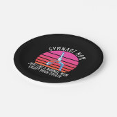 Gymnast-Mama Pappteller (Schrägansicht)