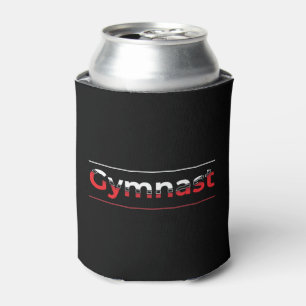 Gymnast - Minimalistisch Moderne Gymnastik - Wort Dosenkühler
