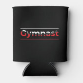 Gymnast - Minimalistisch Moderne Gymnastik - Wort Dosenkühler (Vorderseite)