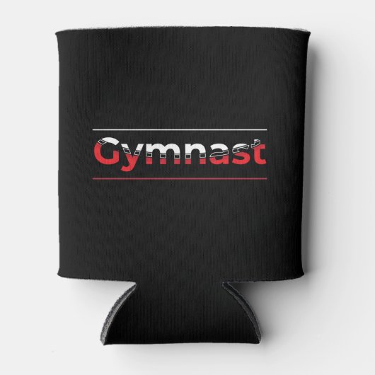 Gymnast - Minimalistisch Moderne Gymnastik - Wort Dosenkühler (Vorderseite)