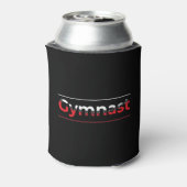 Gymnast - Minimalistisch Moderne Gymnastik - Wort Dosenkühler (Kanne Rückseite)